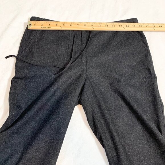 J. Crew dark charcoal gray mid rise bootleg lined wool blend dress pants -‎ 6 - Picture 9 of 10